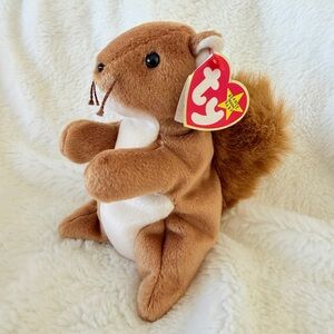 1996 Beanie Baby Squirrel Plush - Nuts